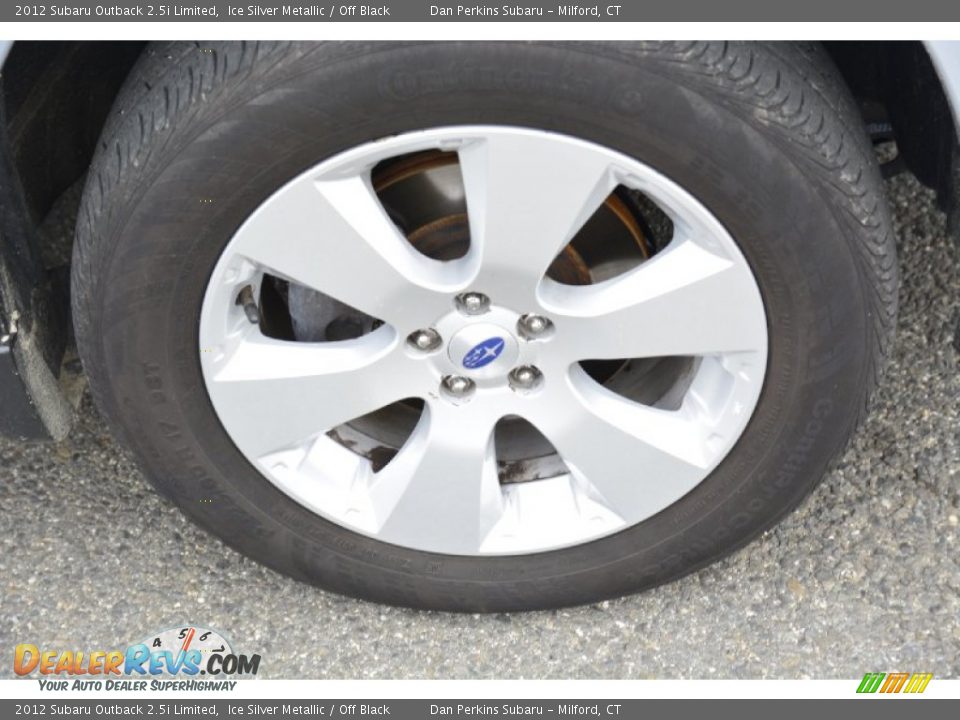2012 Subaru Outback 2.5i Limited Ice Silver Metallic / Off Black Photo #21