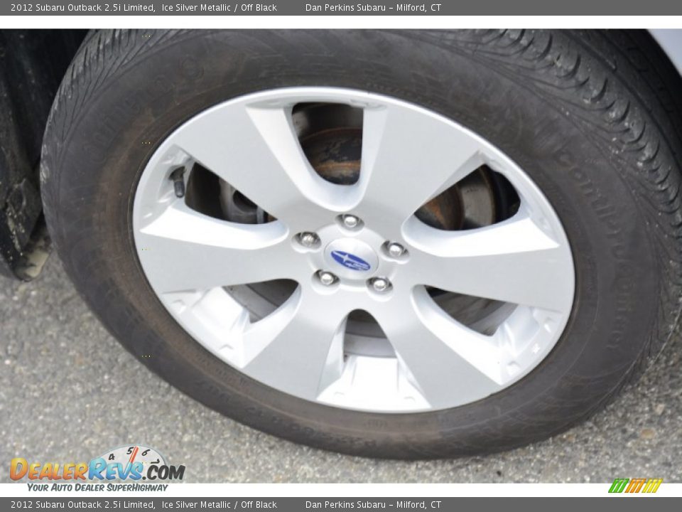 2012 Subaru Outback 2.5i Limited Ice Silver Metallic / Off Black Photo #22