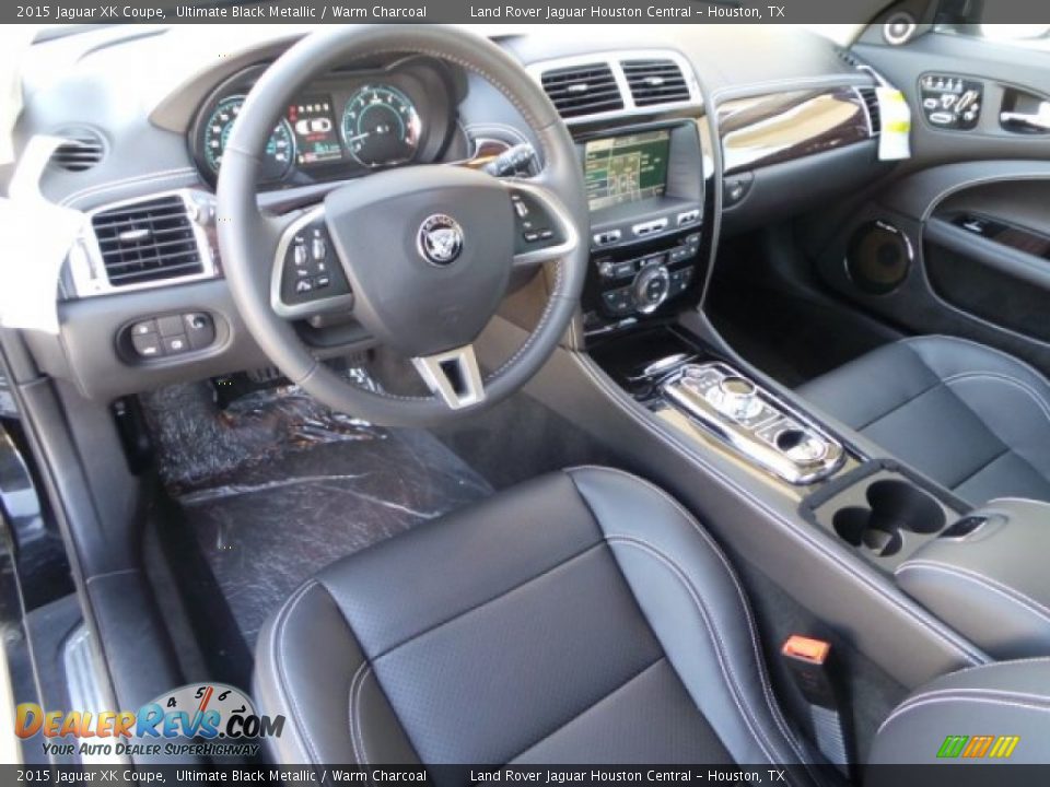 Warm Charcoal Interior - 2015 Jaguar XK Coupe Photo #13