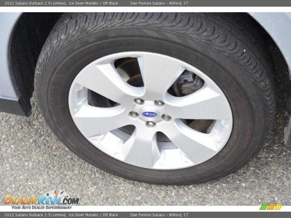 2012 Subaru Outback 2.5i Limited Ice Silver Metallic / Off Black Photo #24