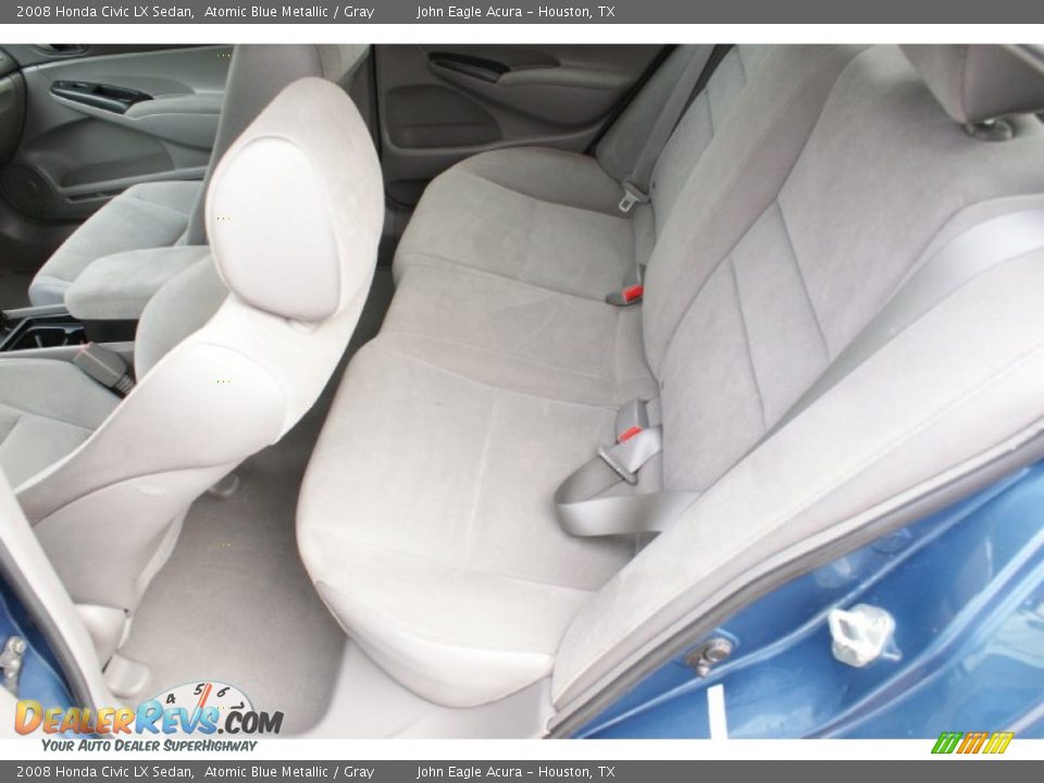 2008 Honda Civic LX Sedan Atomic Blue Metallic / Gray Photo #16