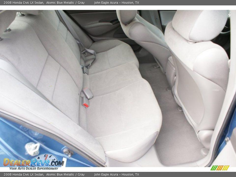 2008 Honda Civic LX Sedan Atomic Blue Metallic / Gray Photo #20