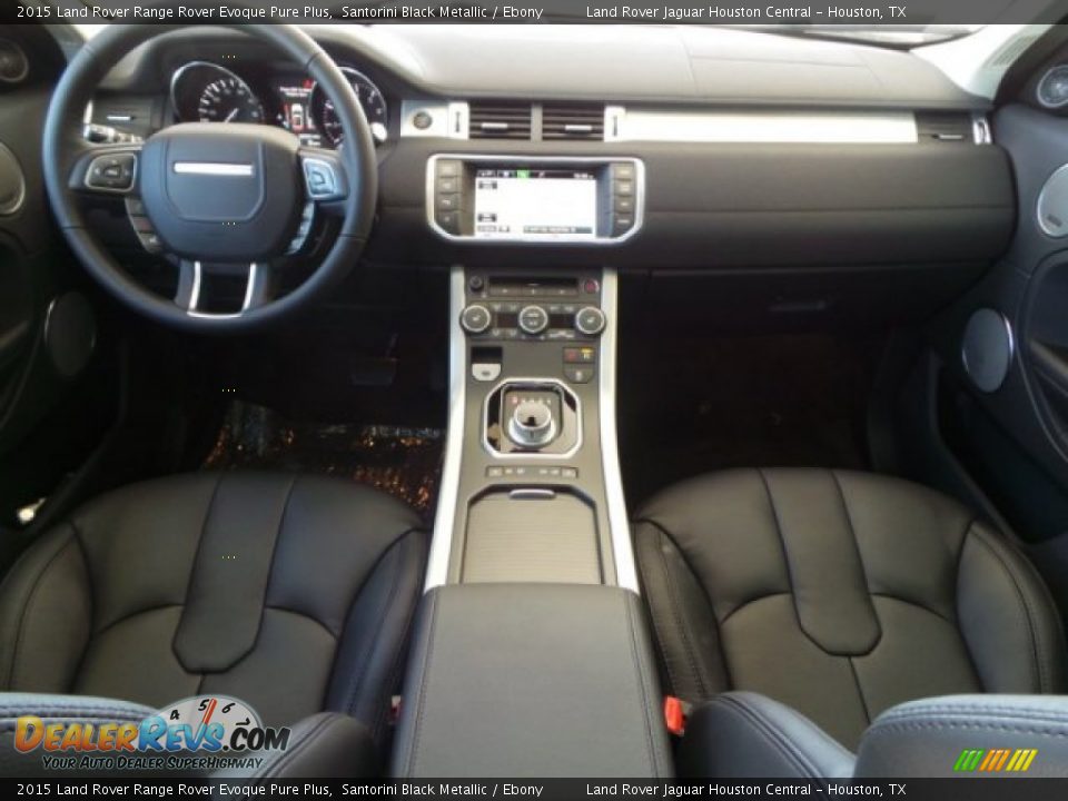 2015 Land Rover Range Rover Evoque Pure Plus Santorini Black Metallic / Ebony Photo #25