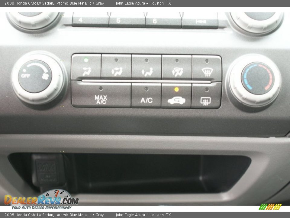 2008 Honda Civic LX Sedan Atomic Blue Metallic / Gray Photo #30