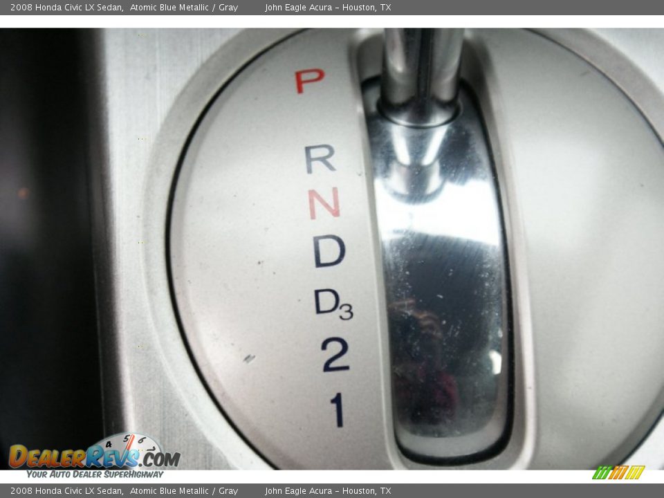 2008 Honda Civic LX Sedan Atomic Blue Metallic / Gray Photo #31