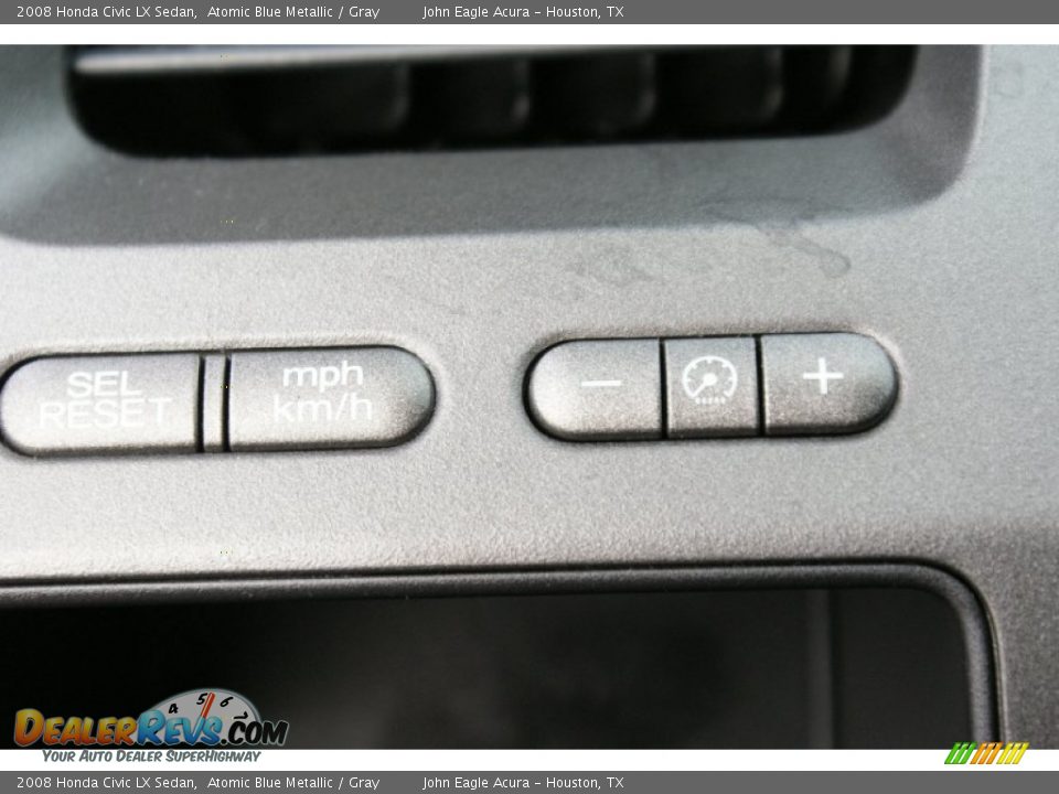 2008 Honda Civic LX Sedan Atomic Blue Metallic / Gray Photo #33
