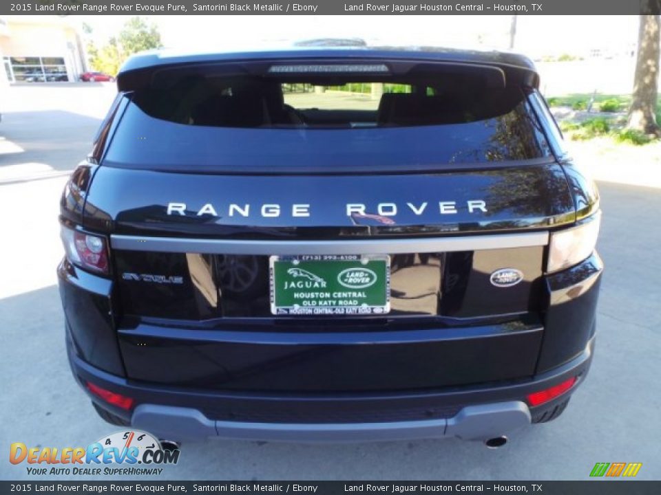 2015 Land Rover Range Rover Evoque Pure Santorini Black Metallic / Ebony Photo #6