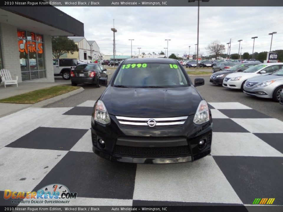 2010 Nissan Rogue Krom Edition Wicked Black / Black Photo #2
