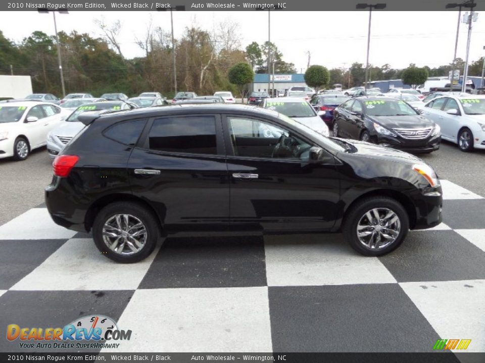 2010 Nissan Rogue Krom Edition Wicked Black / Black Photo #3