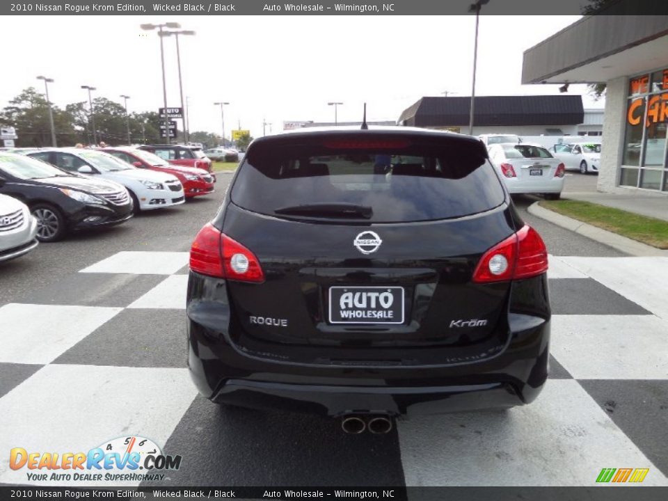 2010 Nissan Rogue Krom Edition Wicked Black / Black Photo #4