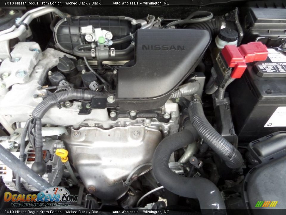 2010 Nissan Rogue Krom Edition Wicked Black / Black Photo #6