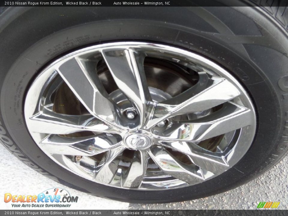 2010 Nissan Rogue Krom Edition Wicked Black / Black Photo #7