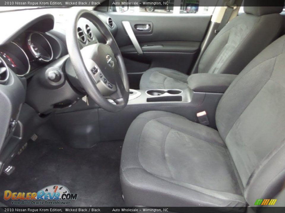 2010 Nissan Rogue Krom Edition Wicked Black / Black Photo #11