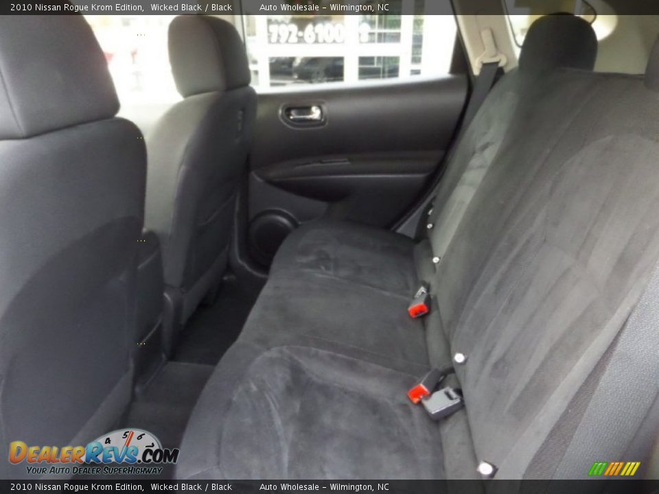 2010 Nissan Rogue Krom Edition Wicked Black / Black Photo #12