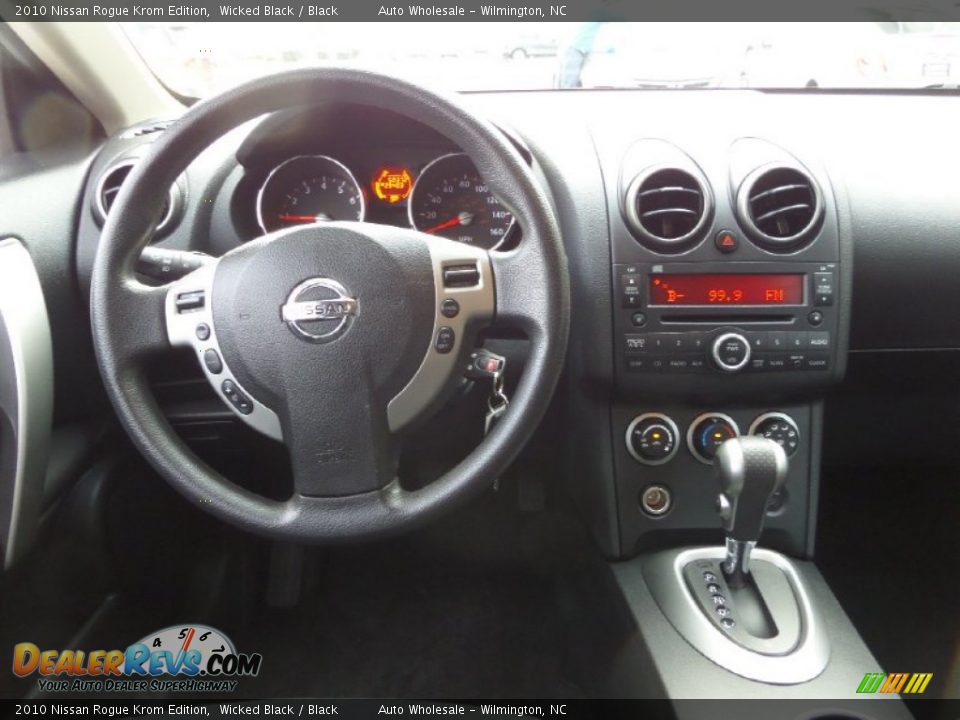 2010 Nissan Rogue Krom Edition Wicked Black / Black Photo #15