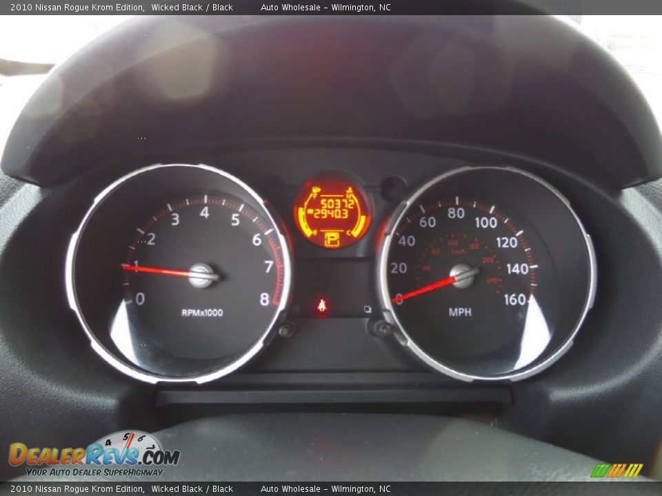 2010 Nissan Rogue Krom Edition Wicked Black / Black Photo #16