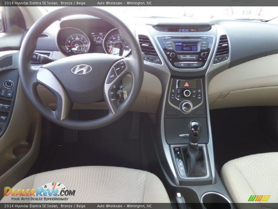 2014 Hyundai Elantra SE Sedan Bronze / Beige Photo #15