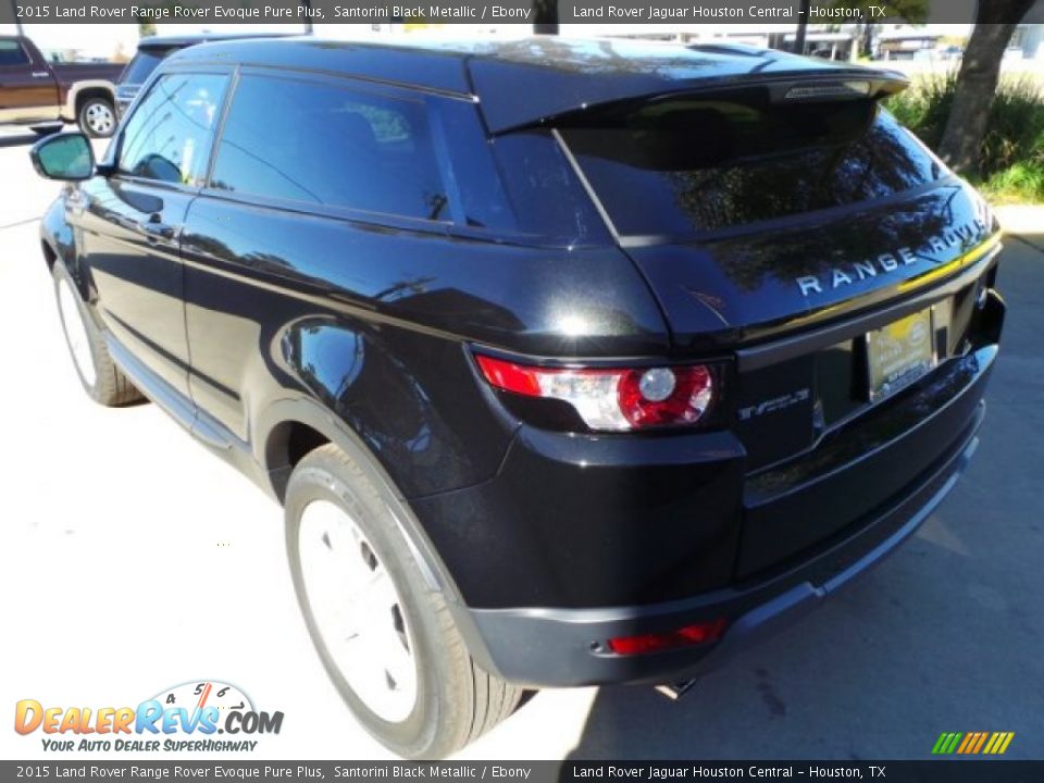 2015 Land Rover Range Rover Evoque Pure Plus Santorini Black Metallic / Ebony Photo #5