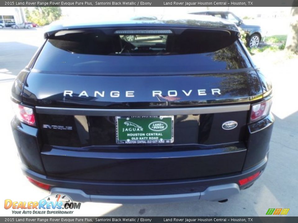 2015 Land Rover Range Rover Evoque Pure Plus Santorini Black Metallic / Ebony Photo #6