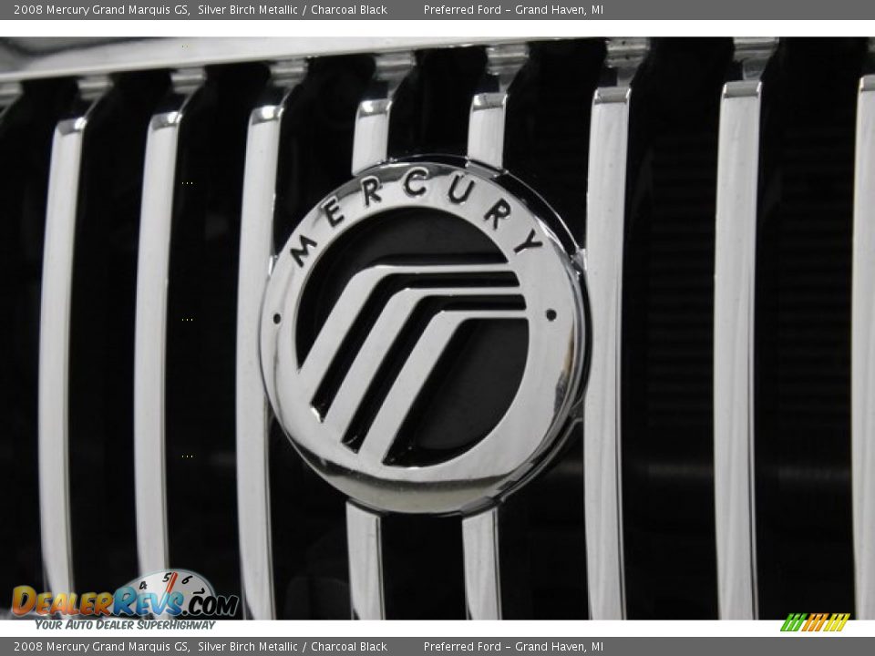 2008 Mercury Grand Marquis GS Silver Birch Metallic / Charcoal Black Photo #4