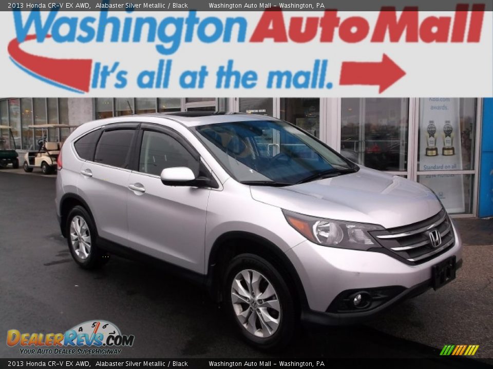 2013 Honda CR-V EX AWD Alabaster Silver Metallic / Black Photo #1