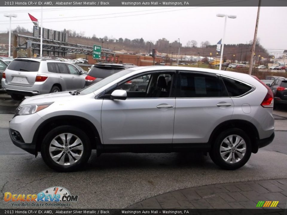 2013 Honda CR-V EX AWD Alabaster Silver Metallic / Black Photo #7