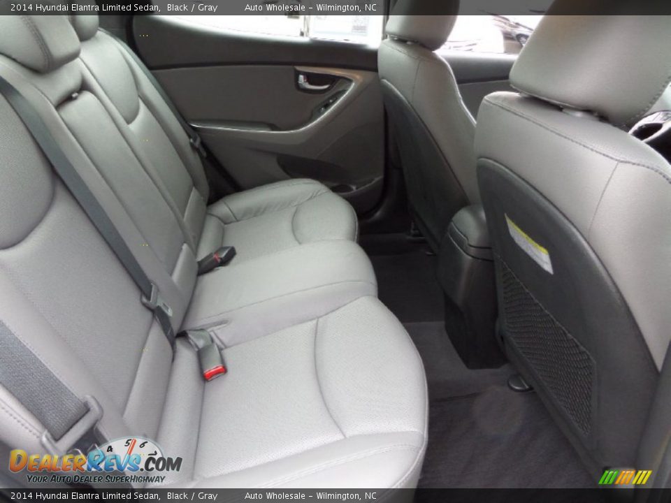 2014 Hyundai Elantra Limited Sedan Black / Gray Photo #14