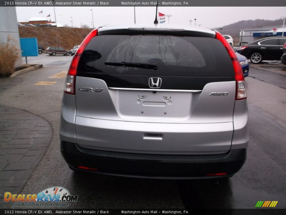 2013 Honda CR-V EX AWD Alabaster Silver Metallic / Black Photo #8