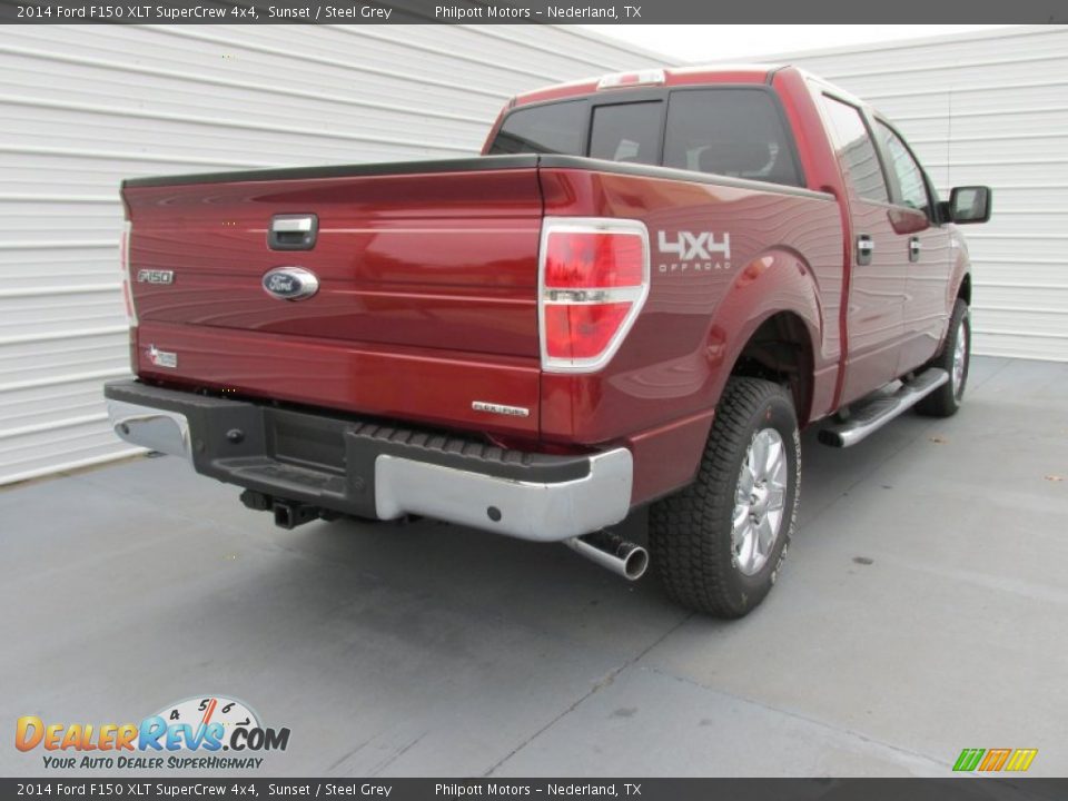 2014 Ford F150 XLT SuperCrew 4x4 Sunset / Steel Grey Photo #4