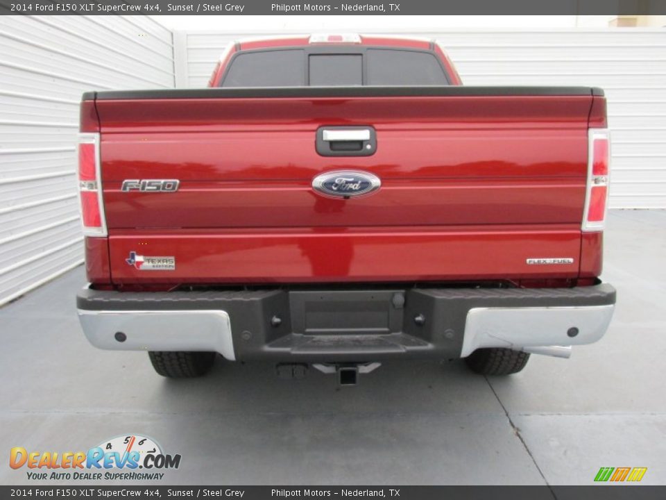 2014 Ford F150 XLT SuperCrew 4x4 Sunset / Steel Grey Photo #5