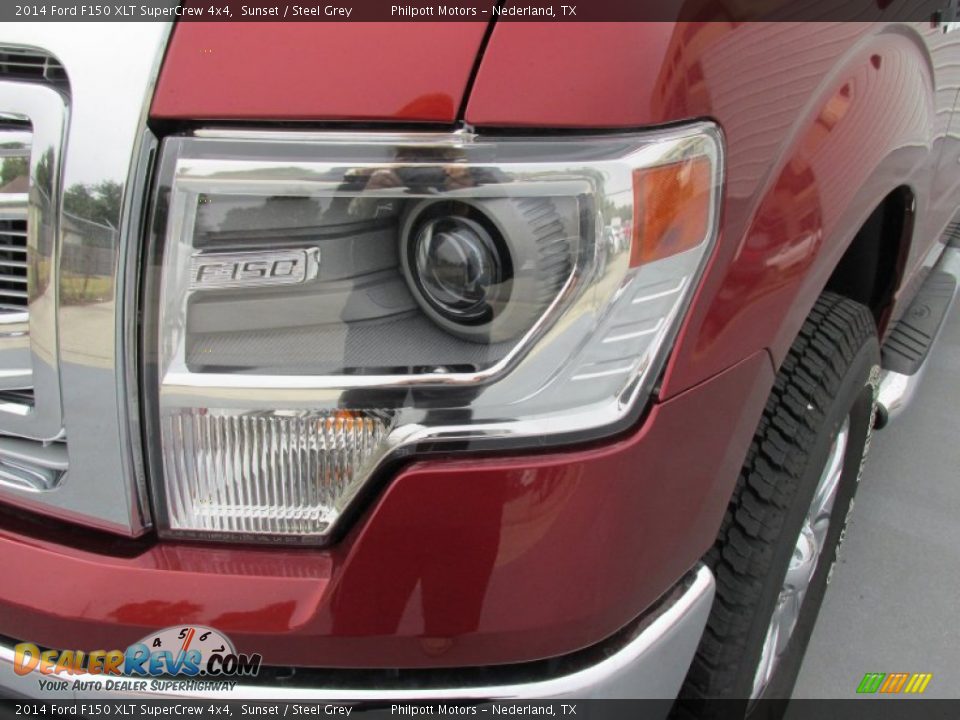2014 Ford F150 XLT SuperCrew 4x4 Sunset / Steel Grey Photo #9