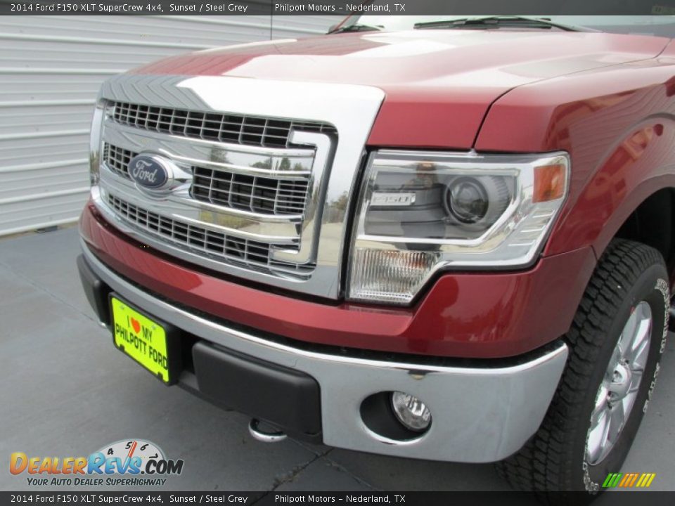 2014 Ford F150 XLT SuperCrew 4x4 Sunset / Steel Grey Photo #10