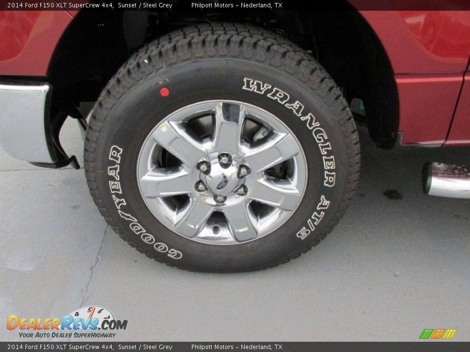 2014 Ford F150 XLT SuperCrew 4x4 Sunset / Steel Grey Photo #11