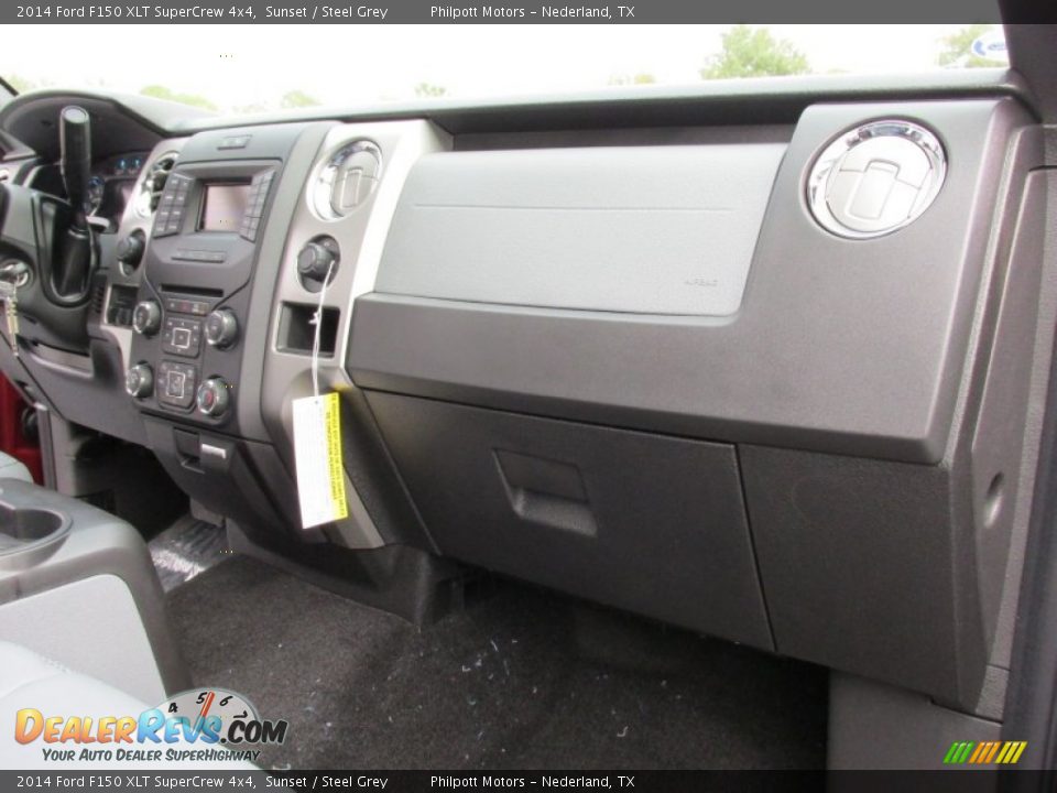 2014 Ford F150 XLT SuperCrew 4x4 Sunset / Steel Grey Photo #21