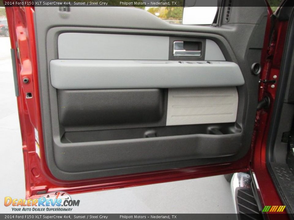 2014 Ford F150 XLT SuperCrew 4x4 Sunset / Steel Grey Photo #24