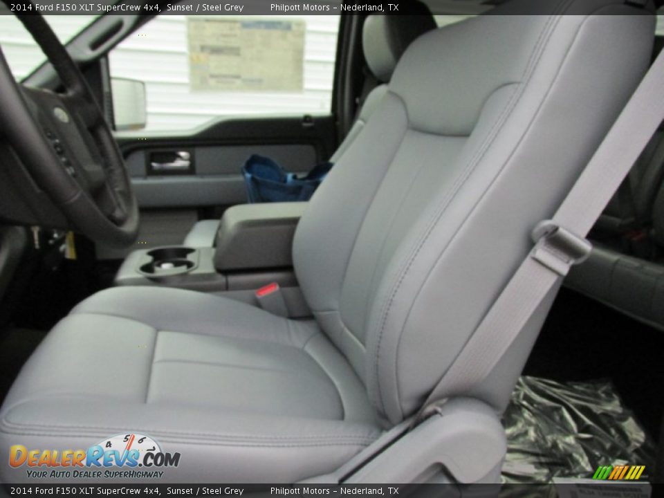 2014 Ford F150 XLT SuperCrew 4x4 Sunset / Steel Grey Photo #26