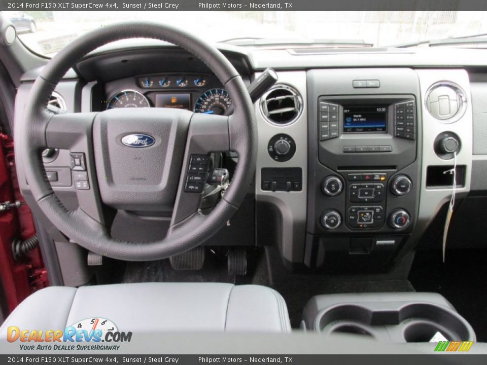 2014 Ford F150 XLT SuperCrew 4x4 Sunset / Steel Grey Photo #28