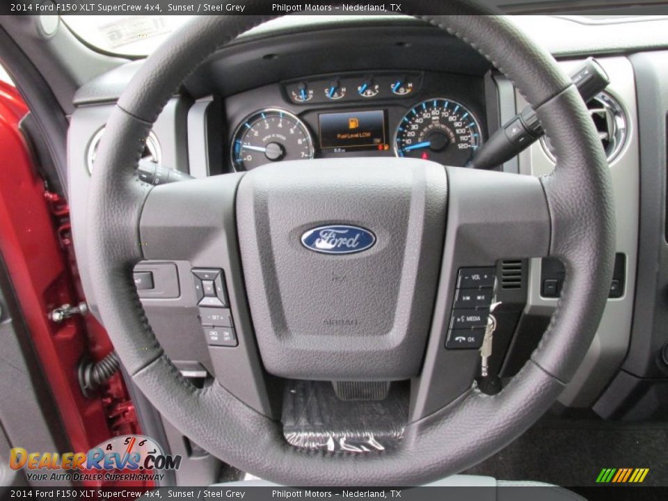 2014 Ford F150 XLT SuperCrew 4x4 Sunset / Steel Grey Photo #34