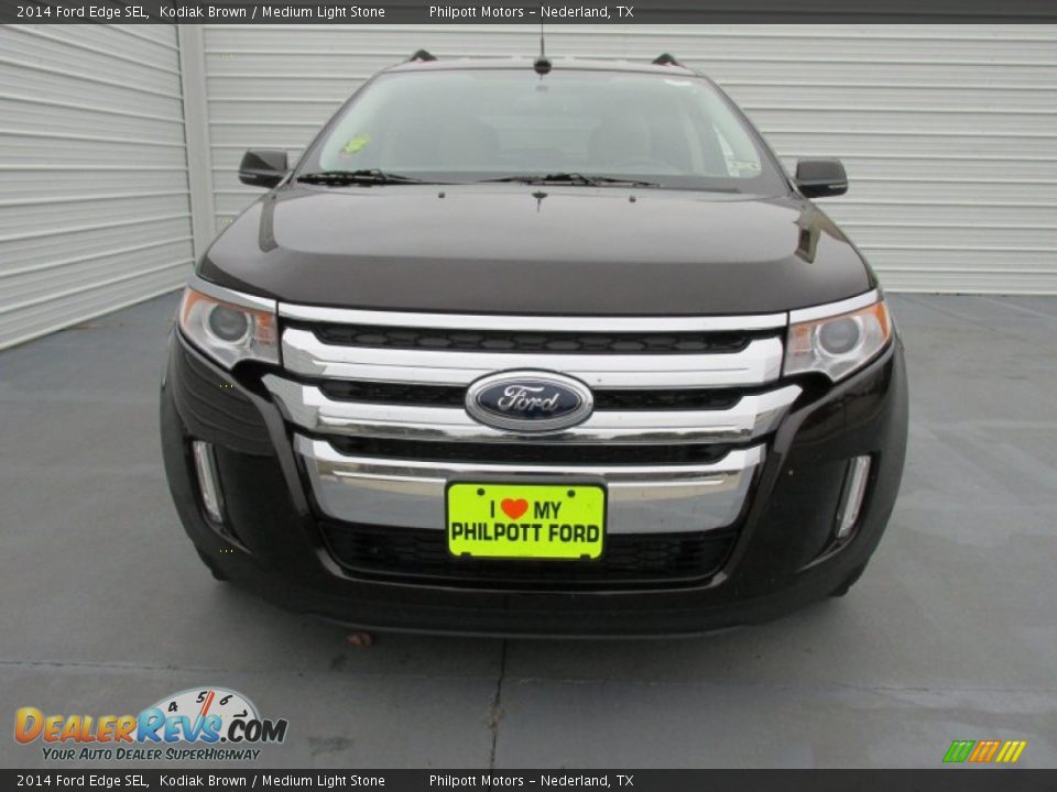 2014 Ford Edge SEL Kodiak Brown / Medium Light Stone Photo #8