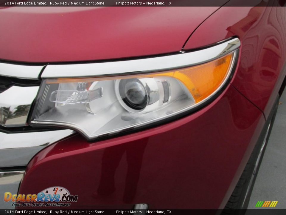 2014 Ford Edge Limited Ruby Red / Medium Light Stone Photo #9