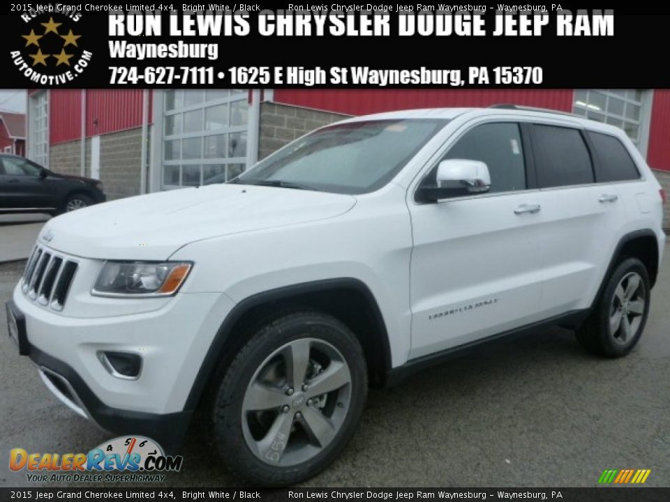 2015 Jeep Grand Cherokee Limited 4x4 Bright White / Black Photo #1
