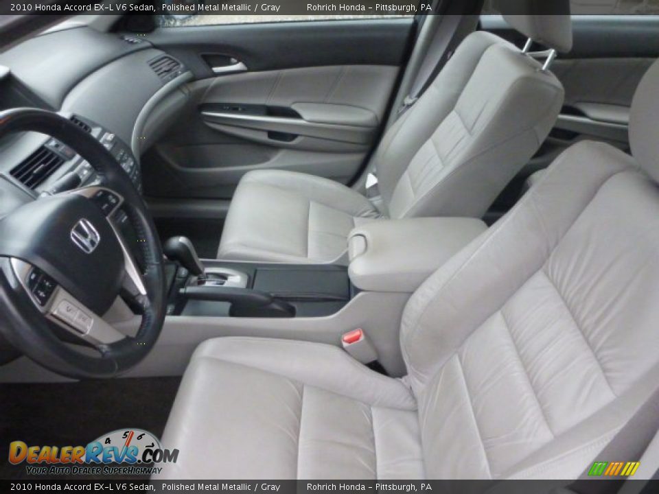2010 Honda Accord EX-L V6 Sedan Polished Metal Metallic / Gray Photo #4