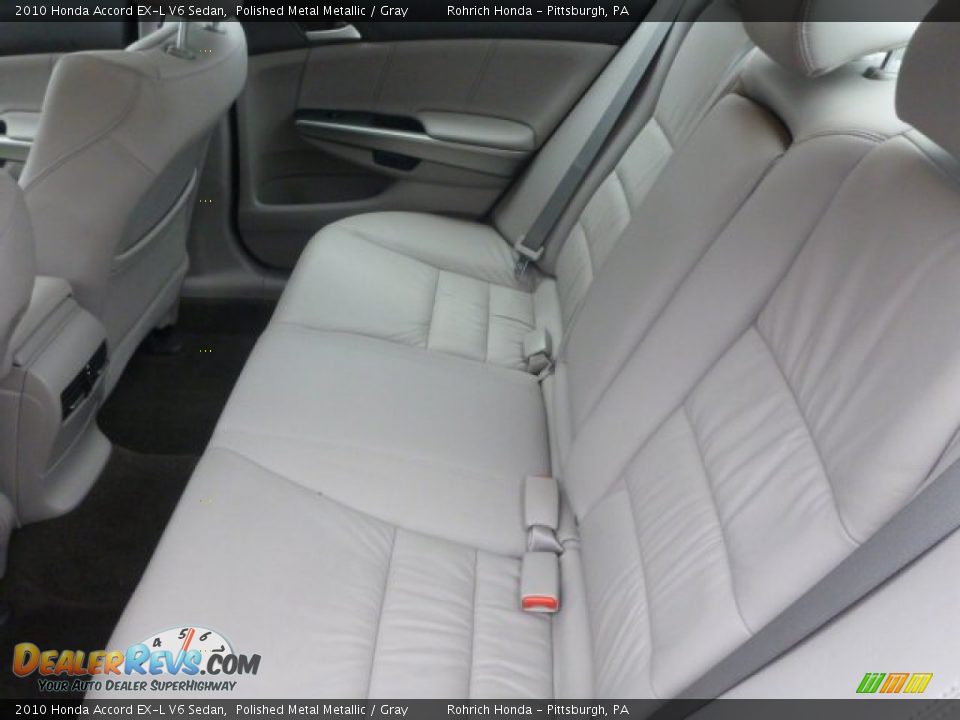 2010 Honda Accord EX-L V6 Sedan Polished Metal Metallic / Gray Photo #5