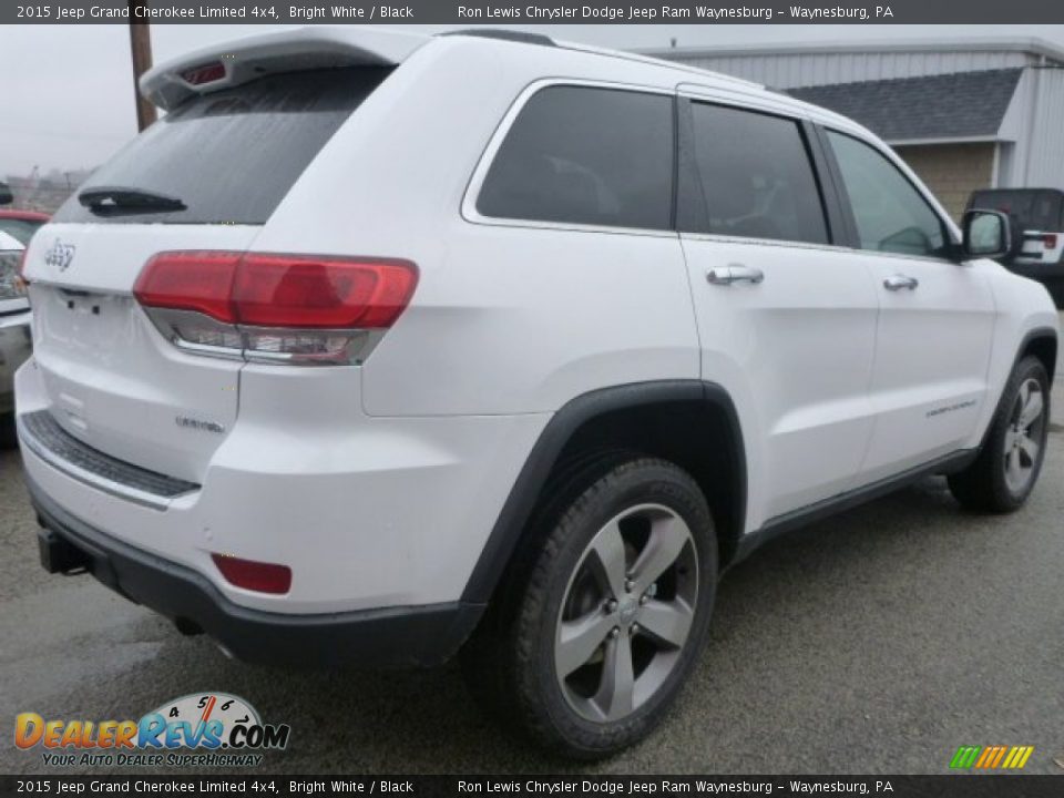 2015 Jeep Grand Cherokee Limited 4x4 Bright White / Black Photo #6