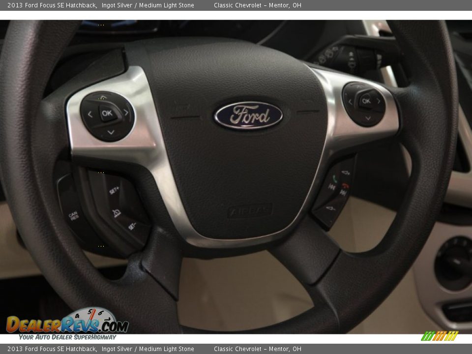 2013 Ford Focus SE Hatchback Ingot Silver / Medium Light Stone Photo #6