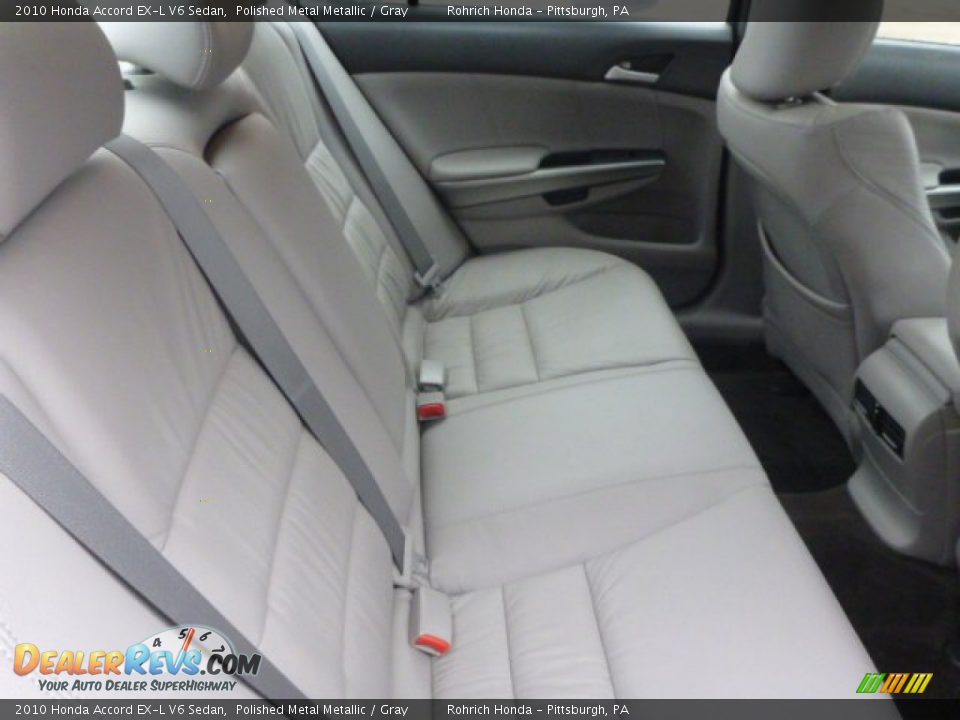 2010 Honda Accord EX-L V6 Sedan Polished Metal Metallic / Gray Photo #14