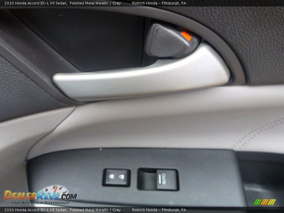 2010 Honda Accord EX-L V6 Sedan Polished Metal Metallic / Gray Photo #15
