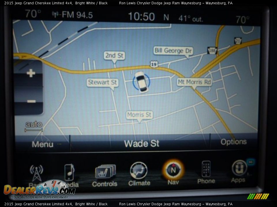 2015 Jeep Grand Cherokee Limited 4x4 Bright White / Black Photo #15