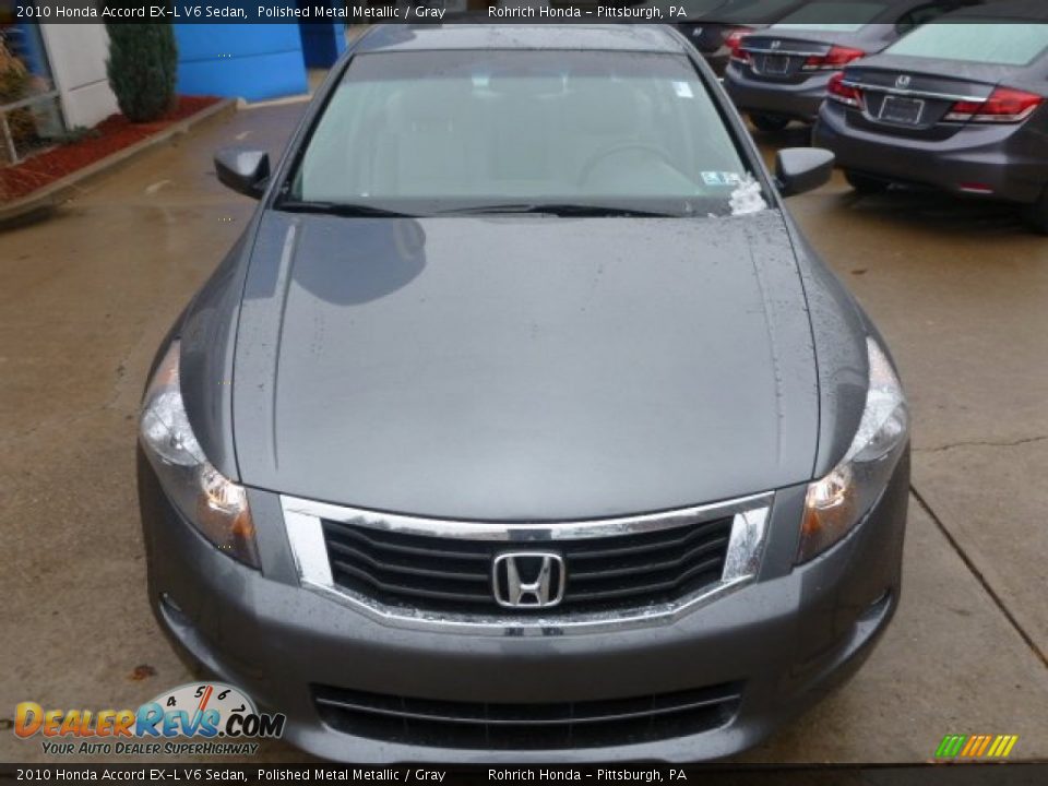 2010 Honda Accord EX-L V6 Sedan Polished Metal Metallic / Gray Photo #18