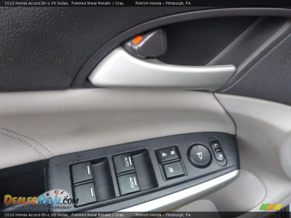 2010 Honda Accord EX-L V6 Sedan Polished Metal Metallic / Gray Photo #20